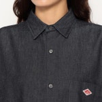 DANTON 단톤 / Womens Denim Dungaree Classic Collar Dress / INDIGO / DT-G0115 DUG : 재패니네
