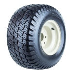 18x9.50-8 잔디 깎는 기계 타이어 및 휠 어셈블리, 림 장착 타이어, 4 러그 8 u201Dx 7 u201D 휠, 2.52 중앙 홀, 4겹, 1040파운드... 