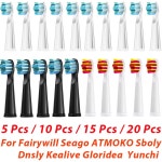 5/10/15/20 Pcs 칫솔 Fairywill yunchi AT Dnsly Sboly Ke ve Gloridea 전동 칫솔 5 PCS White 옵션 1 : 픽샤이닝