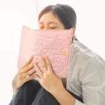 5인치 x 7인치 x 2인치 핑크 보우 성경 커버 하드커버 코켓 면 책 보호자 기독교 종교 선물 세트 여성 세탁 및 내구성 : 룰라모리