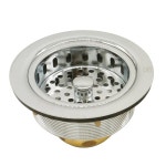 웨스트브라스 A214-05 3-1/2인치 포스트 스타일 대형 주방 싱크대 바구니 스트레이 : 퓨처파인드몰