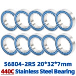 S6804RS 베어링 스테인리스 스틸 6804RS 6804 20X32X7MM ABEC : 허밍셀렉트