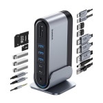 4K HDMIDP가 장착된 Baseus 17in1 노트북 도킹 스테이션 3 모니터 USB 17 in 1 : 구름상점1