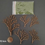 Ytec N 스케일 50 철도 장면 소품 잔디 가루 모래 돌 나무 건물 조립 장난감 (4세 이상) : 이노랩커머스