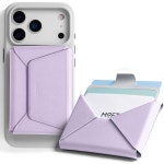 지갑, 슬림 마그네틱 8 - 카드 홀더, 스냅 필드 풀 투 액세스 디자인, RFID 차단, MOVAS Beagn 가죽 미니멀리스트 여행용 모란 Clay : 모션타운