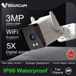 Vstarcam 3MP IP 카메라 오디오 야외 5배 디지털 줌 방수 불릿 CCTV 홈 캠 1296P 컬러 야간 시야 보안 : 스카이라이니즈