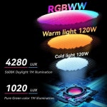 Yongnuo YNLUX100RGB 풀 컬러  핸드헬드 라이브 LED 필 라이트 일정 120W 조절  색 COB 영화 램프 : 에스에이글로벌20