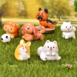 미니어처 강아지 4x3.8cm C0073 미니피규어 정원꾸미기 테이블장식피규어 : 허니헬시