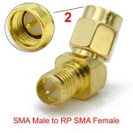 SMA 여성 45 135 학위 베벨 어댑터 RP 엘보 커넥터 WiFi 안테나 FPV 무인 항공기 용 금도금 : JD24