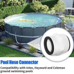 2pcs 풀 호스 어댑터 지상 피팅 With4L 가스켓 링 방수 수영 연못 확장 스키머 Plumbin : edeneden9
