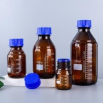 갈색 나사 캡 파란색 캡, 실험실 유리 시약병, 의료 용품, 50ml-1000ml/병 : 명지종합상사
