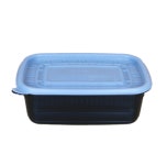 사각 죽용기 대 AJ 일회용용기 배달 포장 밀폐 다용도 뚜껑세트 500개 반투명 검정 : 잘나가는 사장님