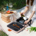 담다 레디백 기내용 미니 캐리어 여행용 소형 가방 32.5x27cm, 핑크 : 이소품