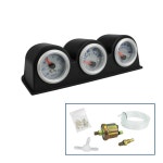 2 자동차 트리플 오일 52MM 게이지 수온 압력 키트 부스트 미터 : 더길리마글로벌