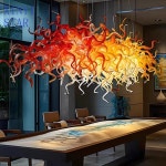 크리 에이 티브 호텔 케이터링 유리 샹들리에 홀 메인 조명 미용실 영업부 : 어반레인