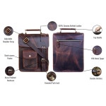 여성 및 남성용 가죽 메신저백 숄더백 크로스 바디 빈티지 남성 지갑 11 Inches : 하늘봄마켓