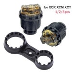 [호환제품] 1/2/8개 자전거 프론트 포크 프리로드 조정 노브 XCT 다이얼 댐핑 28/30/32/34mm 스탠션 렌치 : JD23