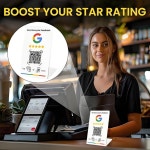 NFC215 프로그래밍 가능 구글 리뷰 카드 NFC 스테이션 테이블 13.56Mhz QR 코드는 독립적으로 설정하여 스탠딩 카드 연결 가능 : 더헤븐하우스