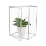 뚜껑 쌓을수있는 플라스틱 보관함 투명 아크릴 L 1.0 : 온기가득한마켓