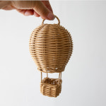 라탄 열기구 모빌만들기 DIY 아이방꾸미기 아기방 소품샵 인테리어 감성 : 이소품