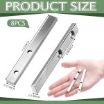 오토링 8개 H 3785 틸트 윈도우 나선형 밸런스 피벗 바 잠금 신발 2홀 스테인리스 스틸 액세서리 나사 포함 : 블리츠허브002