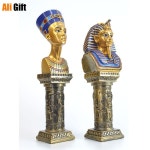 이집트 파라오 머리 조각 장식품 투탕카멘 클레오파트라 왕 피규어 홈 데코레이션 현대 거실 데스크탑 : harangharang9