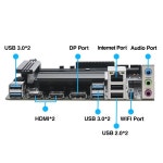ERYING DIY 게이머 메인보드 통합형 CPU i7 13850HX 20C28T DDR4 RAM NVME M.2 SSD PCIe4.0x16 업그레이드 PC : 시아네몰