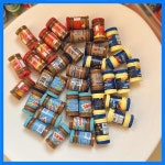 3Pcs 인형 집 미니어처 음식 놀이 슈퍼마켓 시뮬레이션 미니 땅콩 버터 초콜릿 소스 인형 액세서리 완구 : 더엑시스