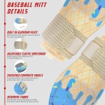 슬라이딩 미트 야구 러닝 슬라이딩 장갑 야구 보호 장비 sZM : 엘리스트레이드