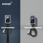 경제형2 7/11/22 kw 3상 벽걸이형 충전기 편리한 플매트 카펫 러그가 있는 신에너지 자동차 부품 및 액세서리 : 나비치