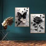 아트 키트 팩 초보자용 나비 풀 라운드 드릴 페인팅 DIY 고딕 도트 그림 가정 벽 장식용 cm SIK6E 1 G8871+G9057-US : 슈피츠 더리드