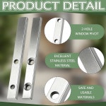 오토링 8개 H 3785 틸트 윈도우 나선형 밸런스 피벗 바 잠금 신발 2홀 스테인리스 스틸 액세서리 나사 포함 : 블리츠허브002