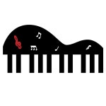 출입구 피아노건반 현관 음악학원 학원 연습실 음악 발매트 피아노 크다 : 고흥상회2호점