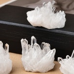 1pc 자연 화이트 크리스탈 석영 클러스터 미네랄 표본 홈 장식에 대 한 Unpolished 투명 : juhajuhajuha