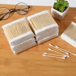 도매 2000/1000pcs 무향 메이크업 면봉, 귀 면 & 청소 나무 스틱, 양방향, 제거 면봉 : 더엑시스