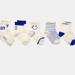 키즈 초등학생 데일리 유치원 5종 유캔스마일 양말 : KODOMO