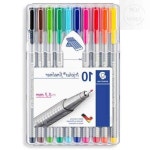 넘버원 화인라이너 10색 334-SB10 / 0.3mm 세트 10개입 수성펜 독일펜 색깔펜 : 좋은상품넘버원스토어