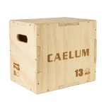 CAELUM 3-in-1 우드 플라요 박스 - 홈 앤 짐용 미끄럼 방지 플라요메트릭 점프 박스, 스쿼트 스텝업 근력 훈련을 위한 400파운드 베어링... 