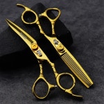 이발사 헤어 커팅 가위 고급 전문가용 매우 날카로운 미용사 6인치 : serase9