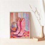 Canrichshop Vintage Boots 성 다이아몬드 아트 페인팅 키트 레트로 초보자 풀 드릴 도트 보석 공예 벽 장식 cm S9T5Y G5743 : 슈피츠... 
