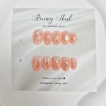 핑크 치크 블링블링 네일팁 : 라니네일팁