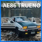 1/20 영화 초기 D AE86 합금 자동차 모델 다이캐스트 금속 장난감 차량 높은 시뮬레이션 사운드 라이트 컬렉션 어린이 선물 : harangharang9