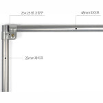 비닐 하우스 자재 파이프 연결 부속 쌍 고정구 22mm x 22mm : 일등농자재