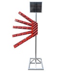 자이포라 5단 접이식 신호수 사고현장 로봇신호수 태양열발전 : 자이포라1