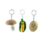 양모 펠트 키링 휴대용 액세서리 금속 : 현자마켓