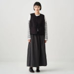 ORCIVAL 오르치발 / Womens Cotton Polyester Jacquared Collarless Best / 2컬러 / #OR-A0782 CJQ-R : 재패니네