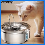 3L 스테인레스 스틸 수도꼭지 고양이 분수 보이는 수위 고양이 물 분수 매우 조용한 펌프 자동 애완 동물 분수 그릇 : 더헤븐하우스
