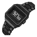 A0325 최고급 남성용 계산기 시계 다기능 LED 스테인리스 스틸 스포츠 스타일 : 반월스토어8