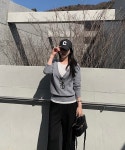 [데이즈유픽][나시set/강력추천] 무드온 브이넥 레이어드 니트 set : 데이즈유 days U