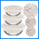 3개 세트 볼 커버 재사용 가능한 휴대용 발효 후드 식품 먼지 사워도우 반죽 주방 액세서리 : nabynaby